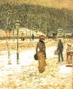 Childe Hassam New York Street Norge oil painting reproduction